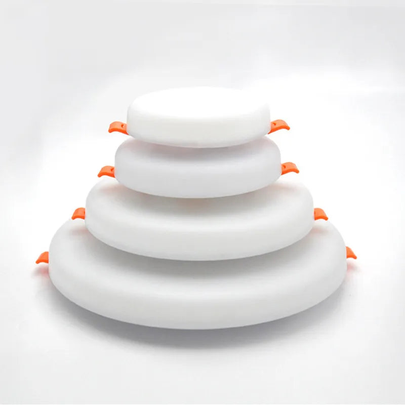 Ultra-Thin Round Square LED Panel Light 10W 18W 24W 36W 180° 80-100lm/W AC 86-265V