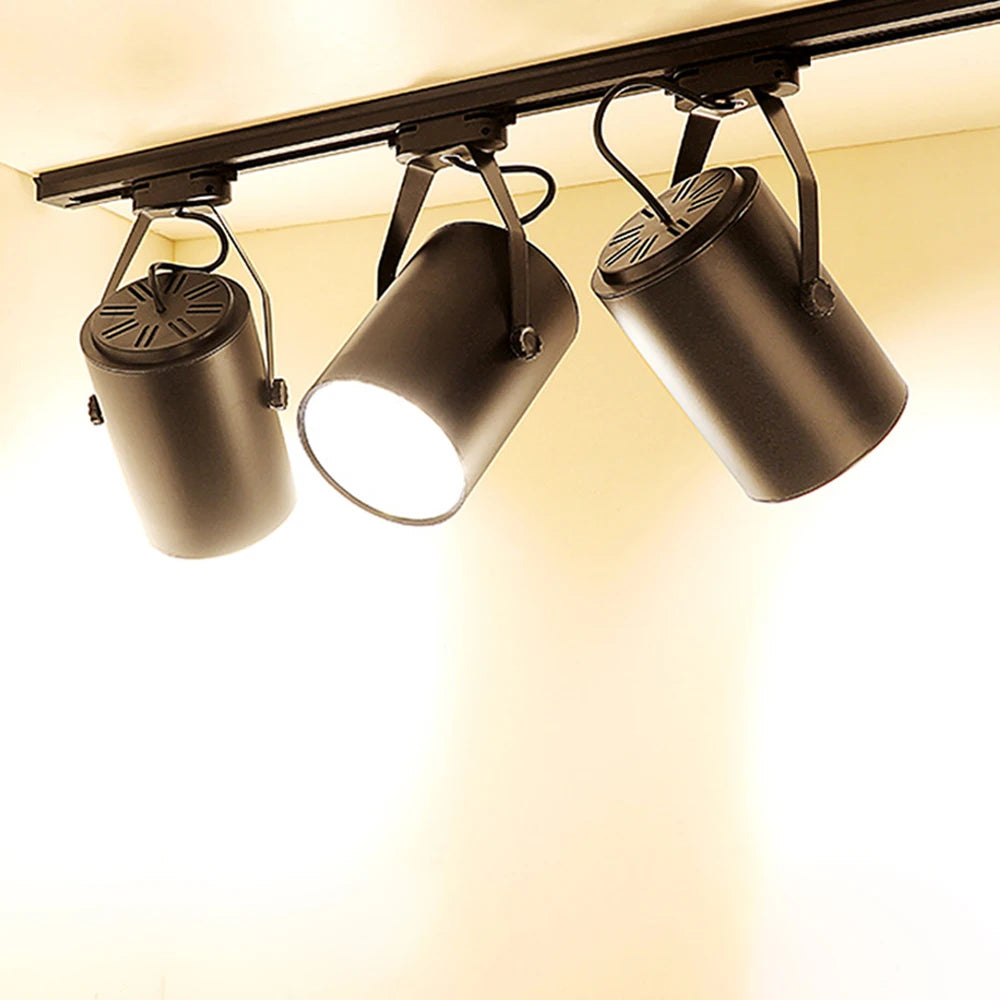 LED Track Light 6W 12W Aviation Aluminum Cree Chips 24° CRI 80+ 100-110lm/W AC 85-265V