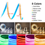 USB DC 5V COB LED Strip Light 320 LED/m 8mm PCB CRI 90 IP33 0.5m to 5m Warm White Natural White Cool White Red Green Blue Yellow Flexible Tape