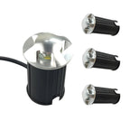 IP67 LED Underground Ground Light 1W 3W 5W AC 85-265V or DC 12V 1 2 3 or 4 Side Flat Aluminum Warm White Natural White Cool White Red Green Blue 4 Pack