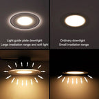 3-Color Switchable LED Recessed Downlight 5W 7W 9W Acrylic CRI 85+ IP52 AC 85-265V