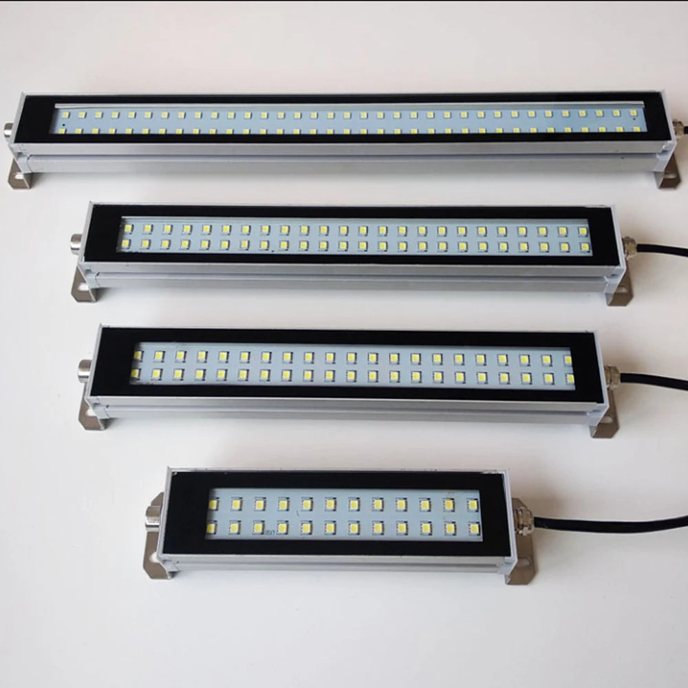 LED Industrial CNC Machine Lamp Waterproof Oil-Proof 22-53cm DC 24V 36V AC 110-230V