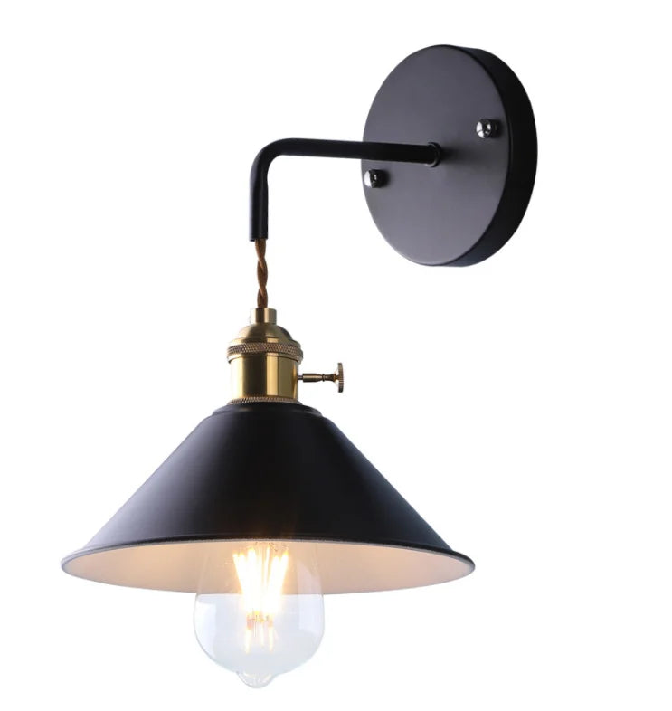 Nordic Macaron E26 E27 Wall Lamp Iron 5 Colors Downward Light AC 85-265V Bedroom Living Room