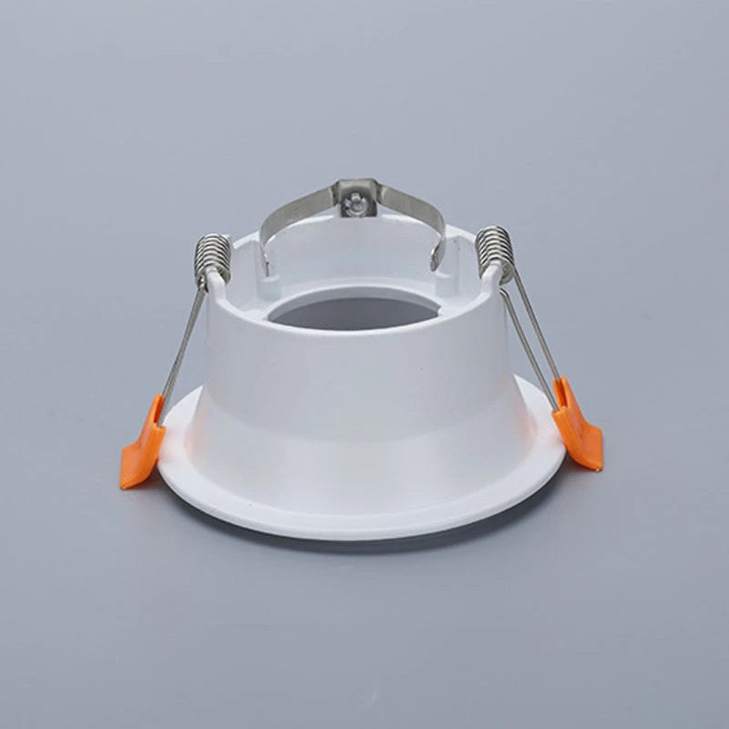 GU10 MR16 Recessed Downlight Mounting Frame Aluminum White Black Single Ring 75mm Cutout
