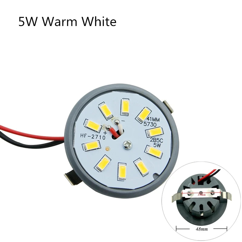 3W 5W 6W 10W Three-Way SMD2835 LED Integrated Light Cup Recessed Downlight AC 100-240V