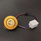 Dimmable Mini LED Recessed Downlight 1W 3W Aluminum IP52 CRI 80 100 Degree AC 85-265V 52mm Touch Switch Foyer Ceiling Spot