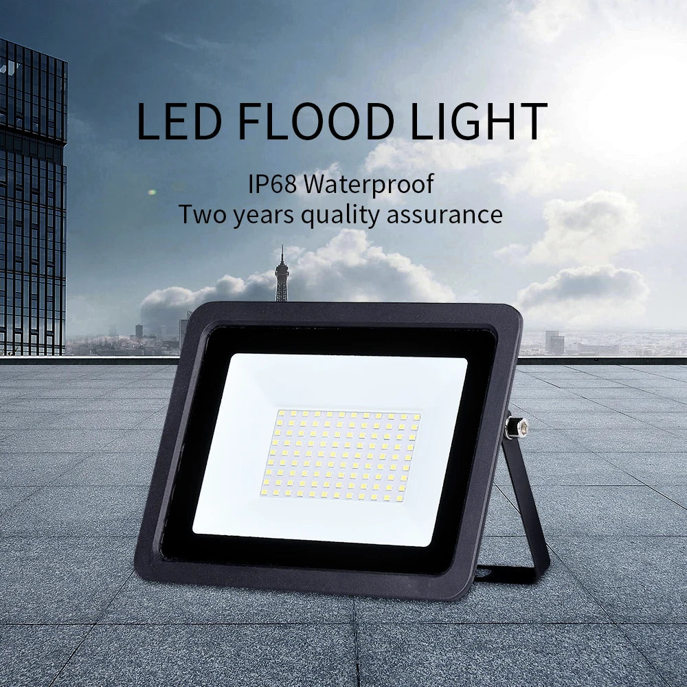 IP68 LED Flood Light 10W 20W 30W 50W 100W SMD2835 120° AC 95-145V or 175-265V Aluminum