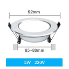 Recessed LED Ceiling Downlight 3W 5W 7W 9W 12W 15W 18W Round Epistar 110V 220V