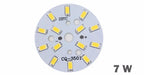 SMD5730 Round LED Lamp Board 3W-36W 110-120lm/W CRI 85+ San'An 300mA DC Warm Natural Cool