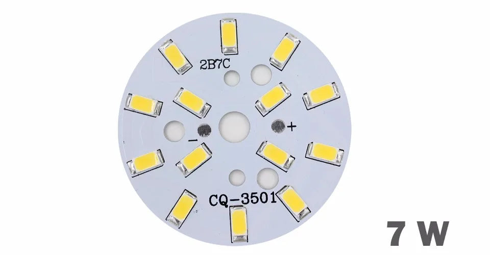 SMD5730 Round LED Lamp Board 3W-36W 110-120lm/W CRI 85+ San'An 300mA DC Warm Natural Cool