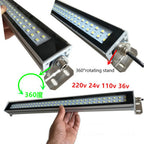 LED Flood Light IP67 Black Shell AC 110-220V DC 24-36V Outdoor Wall Garden Spotlight