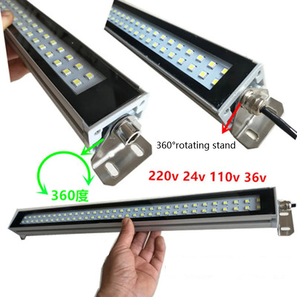 LED Flood Light IP67 Black Shell AC 110-220V DC 24-36V Outdoor Wall Garden Spotlight