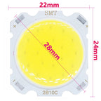 COB LED Chip Light Bead 3W 5W 7W 10W 12W 15W 28mm 85-100lm/W 10 Pack DIY
