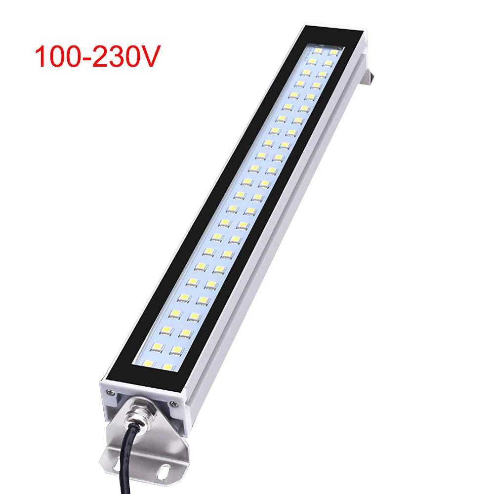 LED Industrial CNC Machine Lamp Waterproof Oil-Proof 22-53cm DC 24V 36V AC 110-230V