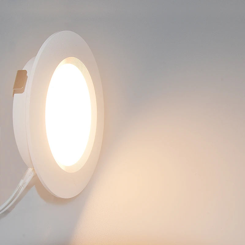 IP65 LED Mini Recessed Downlight 3W 5W 7W DC 12V 120 Degree CRI 80 D72 x H13mm 55-60mm Cutout Warm White Natural White Cool White Cabinet Bathroom