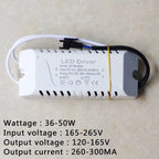 Constant Current LED Driver 240-300mA 3W-50W SM Plug AC 90-265V Short Circuit Protection