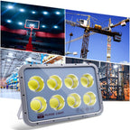 LED Flood Light 100W 200W 600W IP66 AC 110-240V Outdoor Wall Spotlight Aluminum