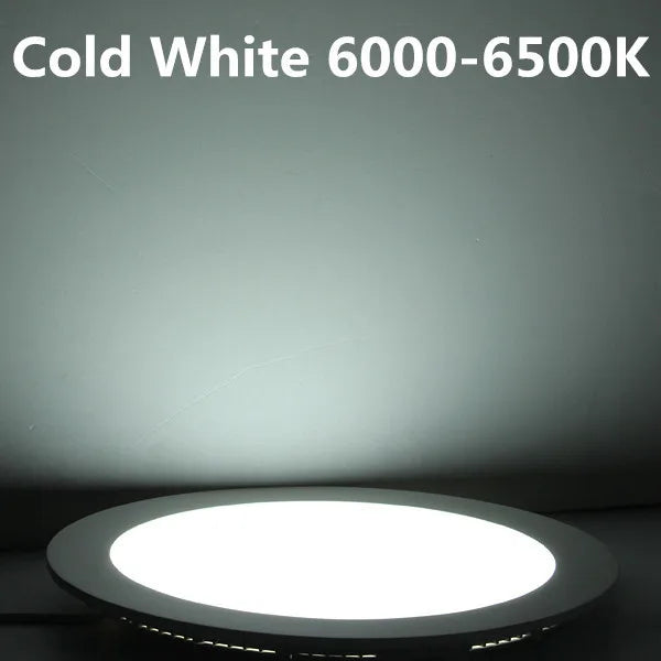 Ultra-Thin LED Recessed Panel Downlight 3W 4W 6W 9W 12W 15W 25W Dimmable 85-265V