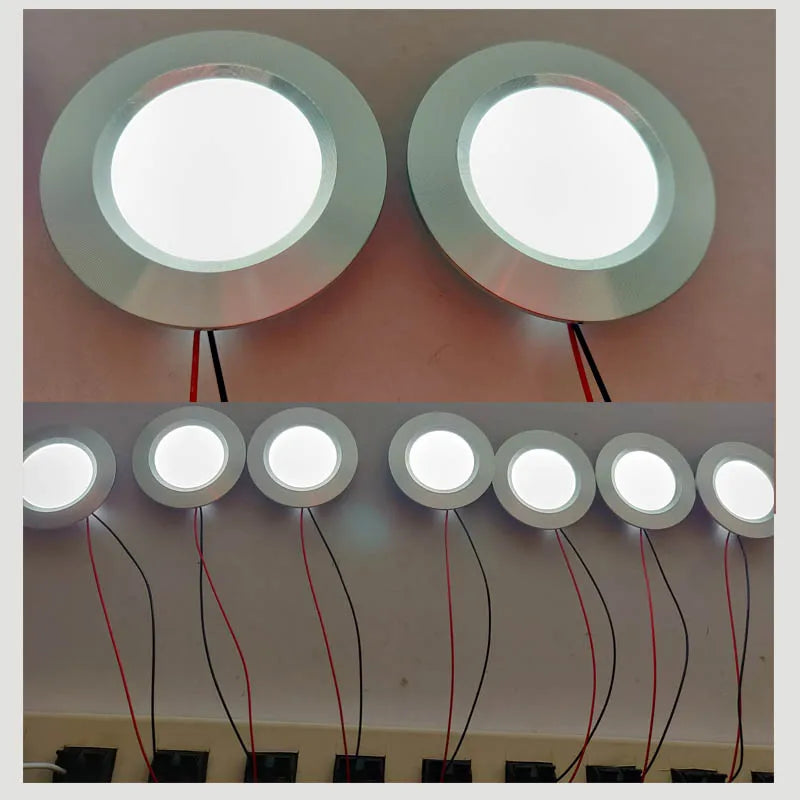 Ultra-Thin 14mm Dimmable LED Recessed Spotlight 3W 5W DC 12V 24V PWM D55mm IP52