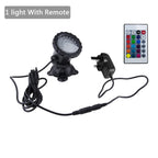 RGB LED Underwater Light 36 LEDs 4.8W IP68 7cm Suction Cup AC 100-240V Aquarium Pool Pond