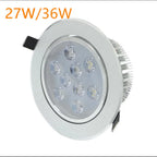 Dimmable Epistar LED Recessed Downlight 6W-45W 45° AC 85-265V Silver White Gold Black