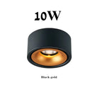 Foldable 360° Rotatable Dimmable COB LED Surface Downlight 7W-16W Double-Head to 32W Black