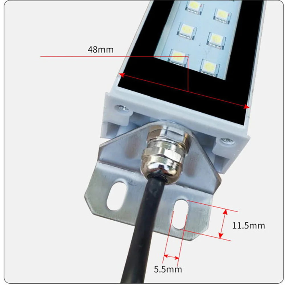 LED Flood Light IP67 Black Shell AC 110-220V DC 24-36V Outdoor Wall Garden Spotlight