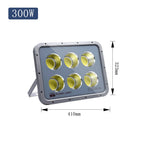 LED Flood Light 100W 200W 600W IP66 AC 110-240V Outdoor Wall Spotlight Aluminum