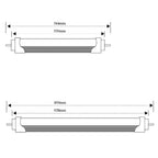 T8 LED Tube 4W 6W G13 344mm 450mm SMD2835 Ballast Bypass Warm Neutral Cool White 85-265V