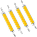 R7S COB LED Glass Tube Bulb 15W-50W 78mm 118mm 360° AC 110-220V Warm Neutral Cool White