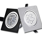 Dimmable Square LED Recessed Downlight 3W 5W 7W 9W 12W 45° No UV AC 85-265V 100,000hr
