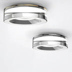 Crystal LED Recessed Downlight 5W 7W CRI 80 Aluminum Acrylic D105 x H25mm 70-90mm Cutout AC 90-260V Warm White Cool White Tricolor Silver White Gold
