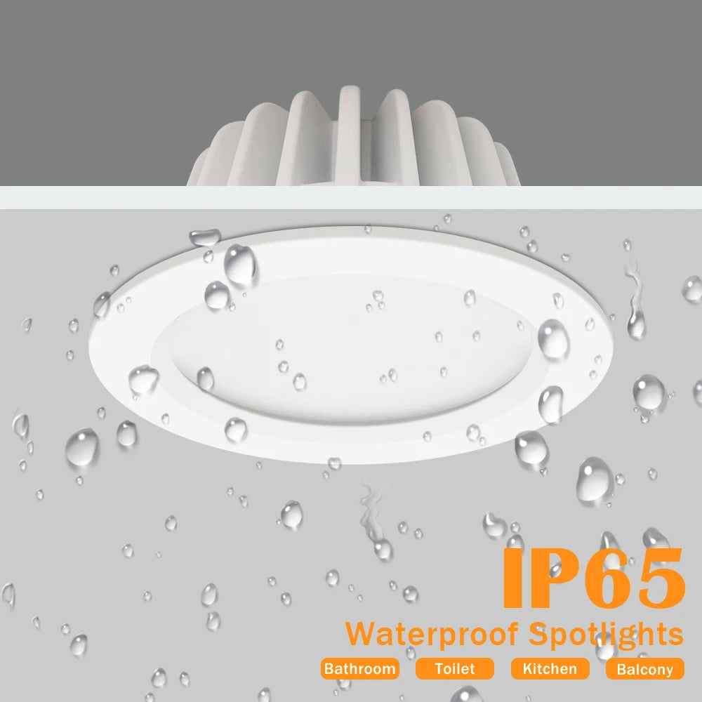 Modern IP65 Waterproof LED Ceiling Spotlight Fixture