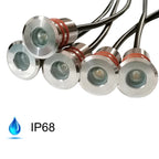 Mini LED Deck Light 0.5W 1W DC12V IP67 304 Stainless Steel Recessed Stair Garden 32mm