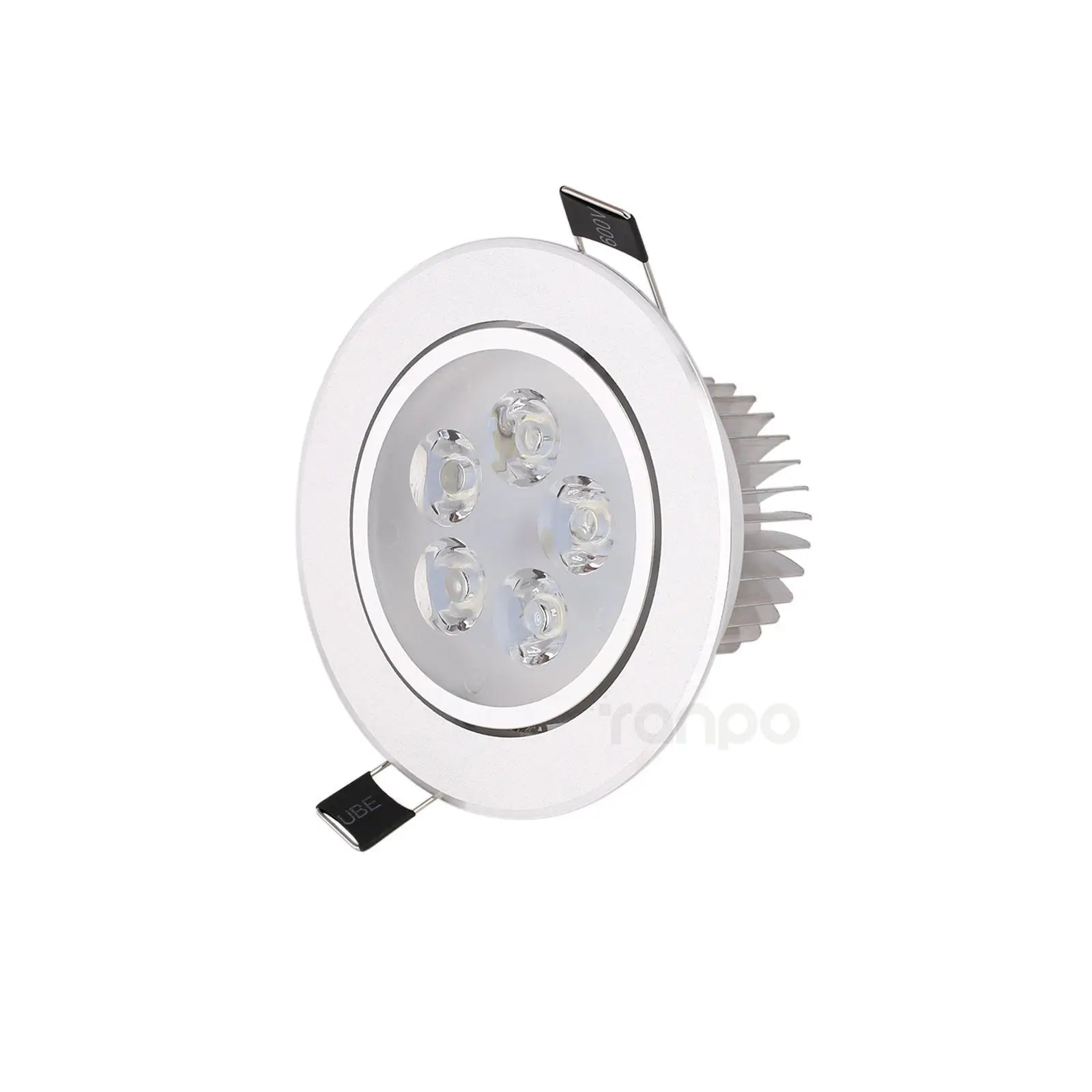 5-Pack 3W 5W LED Recessed Downlight Epistar Silver Adjustable Head AC 85-265V 3-Color