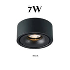 Foldable 360° Rotatable Dimmable COB LED Surface Downlight 7W-16W Double-Head to 32W Black