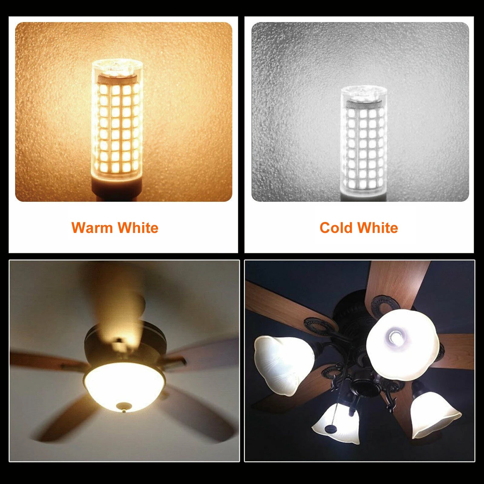 Dimmable LED Corn Bulb 9W 850lm G4 G9 E12 E14 E17 BA15D Epistar SMD2835 110-220V