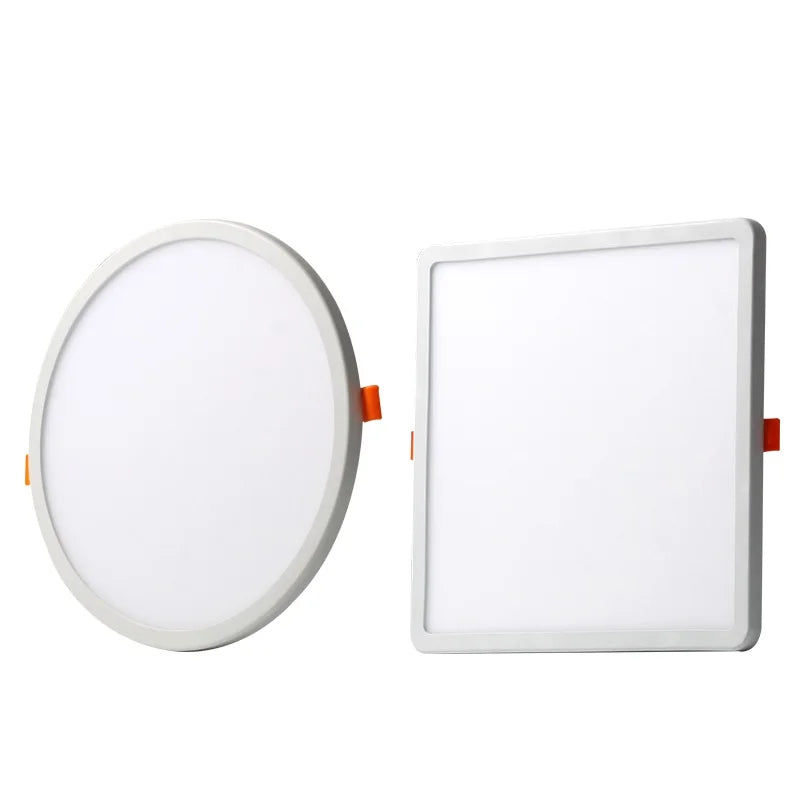 Ultra-Thin LED Recessed Panel Downlight 6W 8W 15W 20W Round Square 150-Degree 85-265V