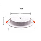 LED Recessed Ceiling Downlight 5W 9W 12W 15W 18W 24W 30W 36W 100lm/W AC110-240V