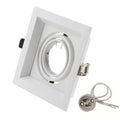 Square GU10 MR16 Recessed Downlight Frame Bracket Single Double Triple Ring Adjustable