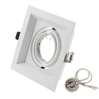 Square GU10 MR16 Recessed Downlight Frame Bracket Single Double Triple Ring Adjustable