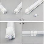 20W T8 V-Shape Integrated LED Tube 2ft 570mm 2000lm SMD2835 270° Milky Clear AC 85-265V
