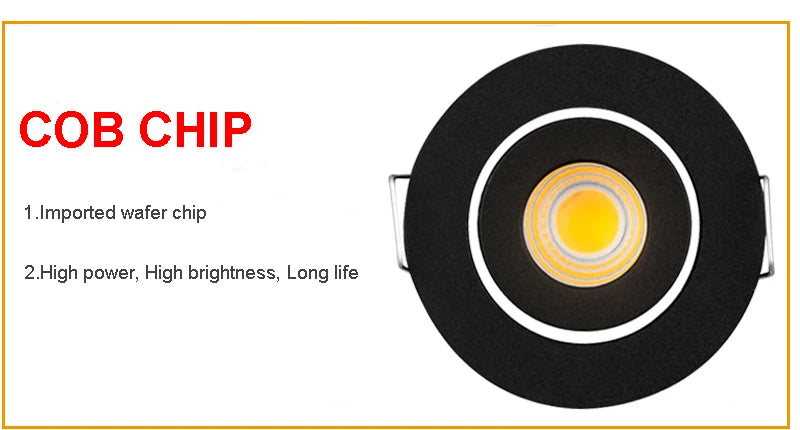 Modern 3W Waterproof LED Downlight Dimmable Ceiling Light