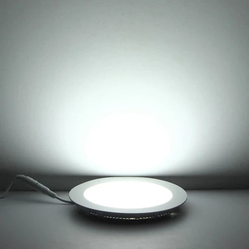 Ultra-Thin LED Recessed Panel Downlight 3W 6W 9W 12W 15W 18W SMD2835 Round AC 85-265V