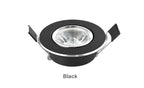 LED Recessed Spotlight 1.5W 3W 8 Degree Narrow Beam Bridgelux CRI 85 D68mm 50-63mm Cutout DC 12-24V or AC 85-265V Silver Gold Black Wine Cabinet