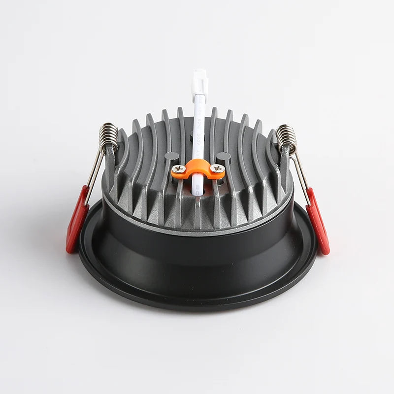 Dimmable Anti-Glare COB LED Recessed Downlight 7W 9W 12W 15W 18W 24W CRI >92