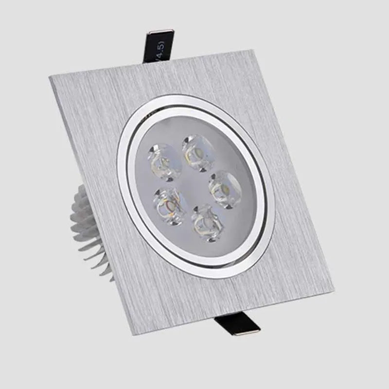 Dimmable Square LED Recessed Downlight 3W 5W 7W 9W 12W 45° No UV AC 85-265V 100,000hr