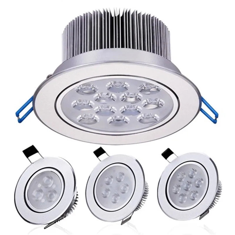 COB LED Recessed Downlight 3W 6W 10W 14W 18W Aluminum 45 Degree Dimmable AC 85-265V Warm White Cool White Foyer Living Room Bedroom