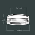 Crystal LED Recessed Downlight 5W 7W CRI 80 Aluminum Acrylic D105 x H25mm 70-90mm Cutout AC 90-260V Warm White Cool White Tricolor Silver White Gold