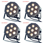 12x RGBWAUV 6-in-1 LED PAR Stage Light 18W DMX 6/10CH 45° AC 90-240V US Plug DJ Party
